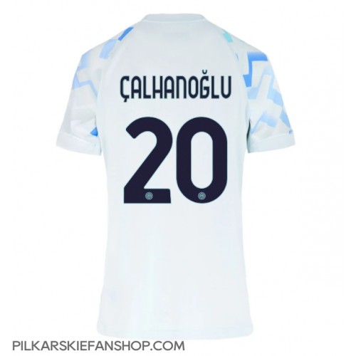 Koszulka piłkarska Inter Milan Hakan Calhanoglu #20 Strój wyjazdowy dla kobiety 2025-26 tanio Krótki Rękaw Koszulka piłkarska Inter Milan Hakan Calhanoglu #20 Strój wyjazdowy dla kobiety 2025-26 tanio Krótki Rękaw